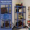 4-Tier Corner Garage Storage Utility Rack with 4 Adjustable Shelves and Metal Frame